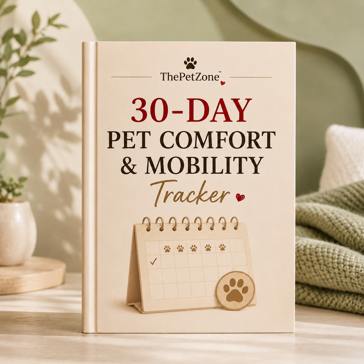 30-Day Pet Comfort & Mobility Tracker